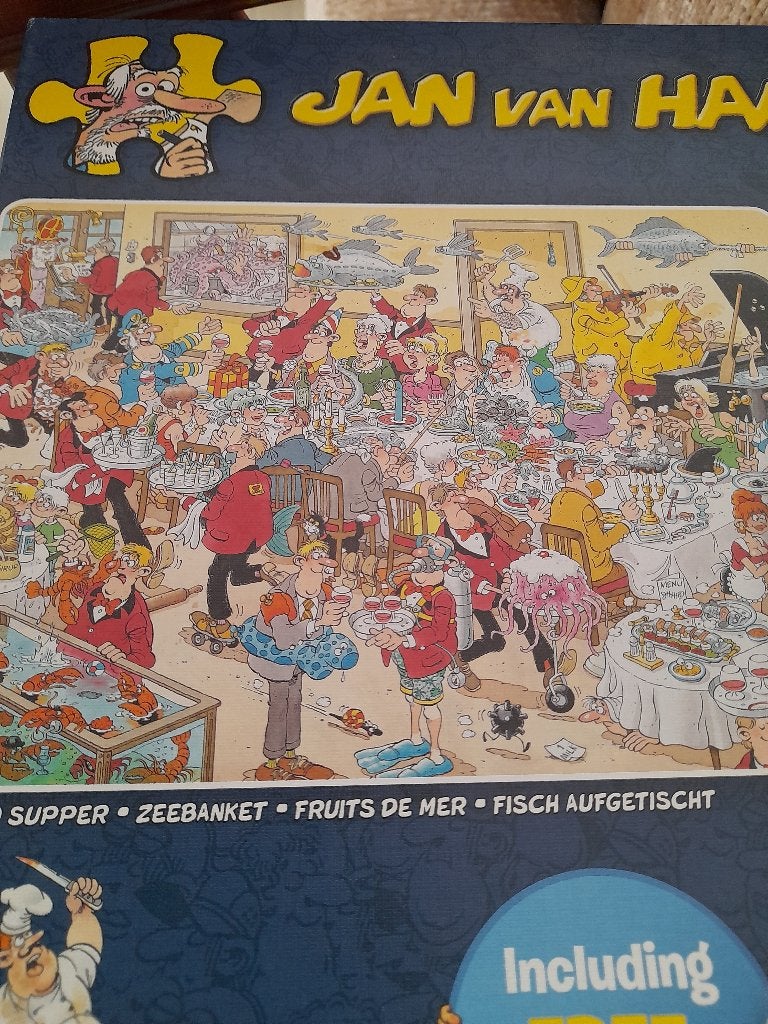 JAN VAN HAASTEREN 2x1000, Hobby en Vrije tijd, Denksport en Puzzels, Ophalen of Verzenden, 500 t/m 1500 stukjes, Zo goed als nieuw