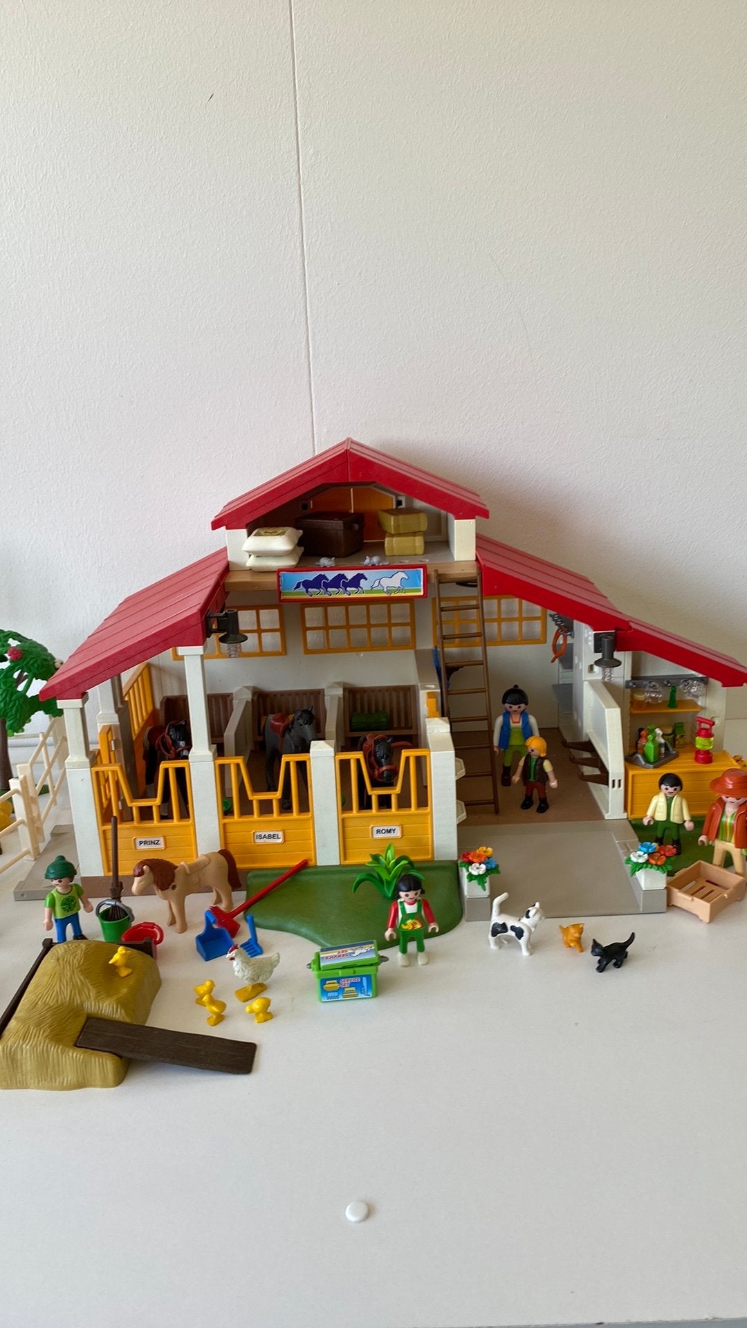 Playmobil paarden manege zie foto’s., Ophalen of Verzenden, Gebruikt, Losse onderdelen