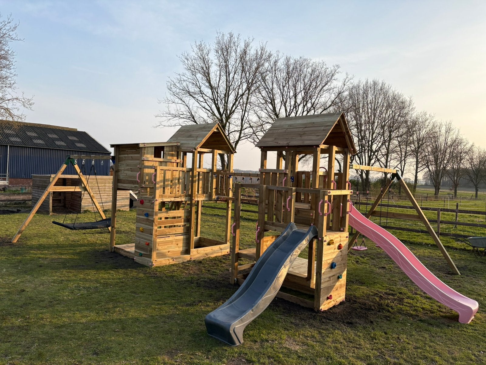 Houten Speeltoestel Schommel of Glijbaan? Kwaliteit!, Ophalen of Verzenden, Nieuw, Schommel, Aanbouwonderdeel