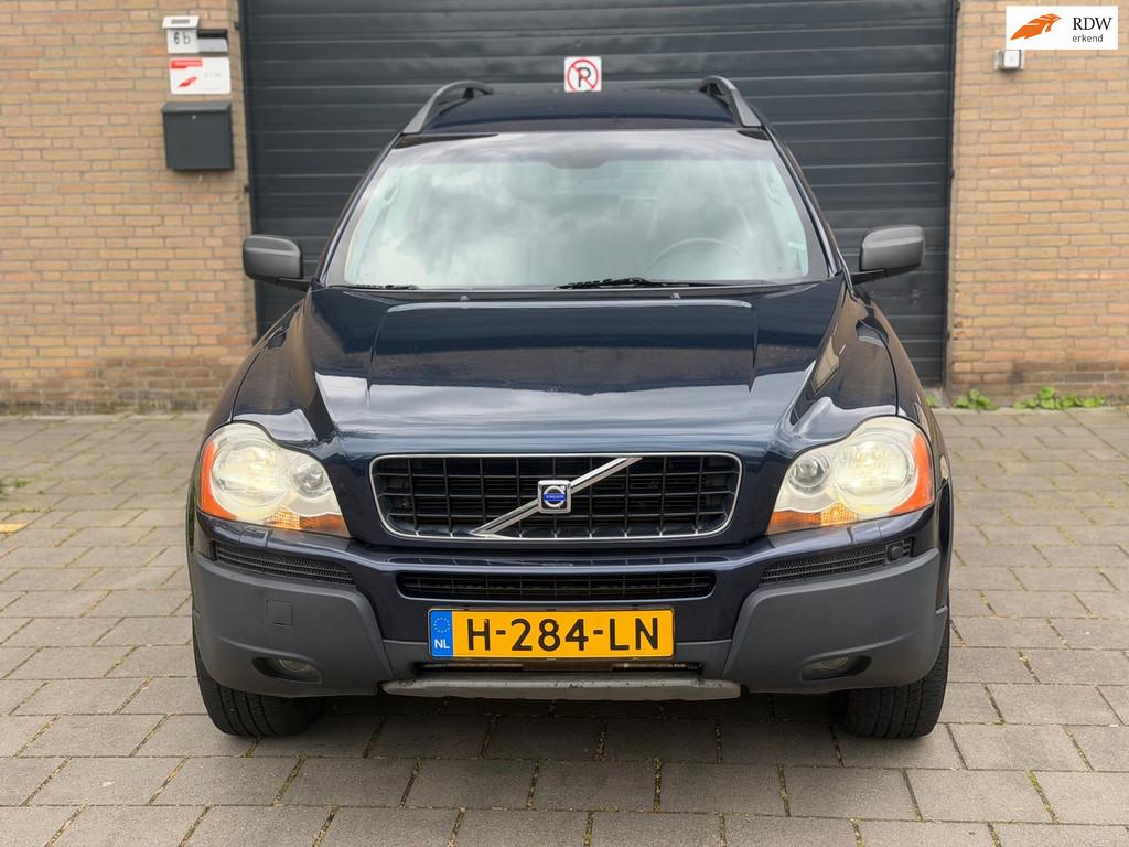 Volvo XC90 2.5 T 7p Leder Automaat rijdt en schakelt prima, Gebruikt, Zwart, Navigatiesysteem, Blauw