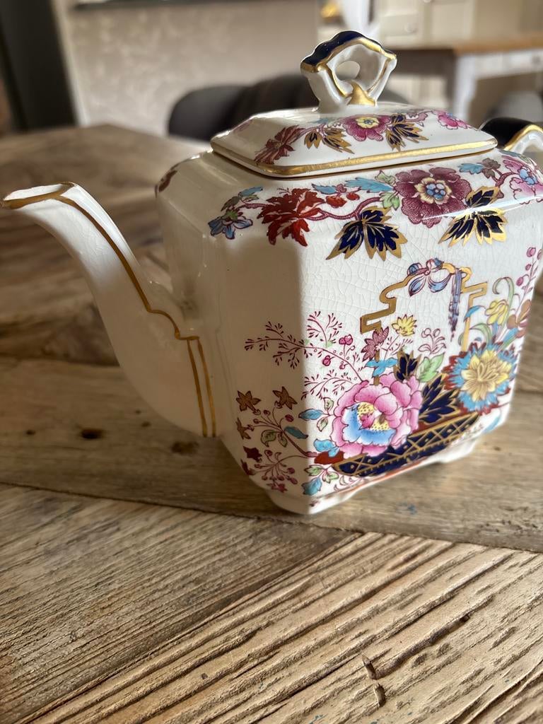 Mason's Ironstone theepot - Fortnum & Mason - Onbeschadigd, Antiek en Kunst, Antiek | Porselein, Ophalen of Verzenden