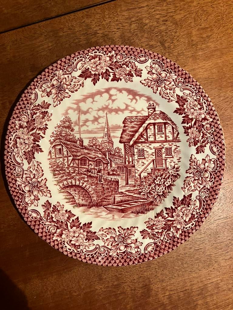 Bordje 20 cm Merrie Olde England Ironstone, Ophalen of Verzenden