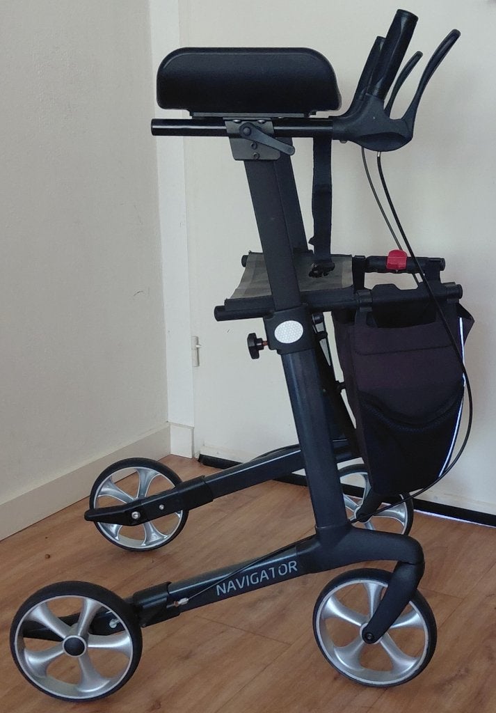 Rollator Navigator L   +   Onderarmschalen    z.g.a.n. !, Ophalen, Opvouwbaar, Zo goed als nieuw