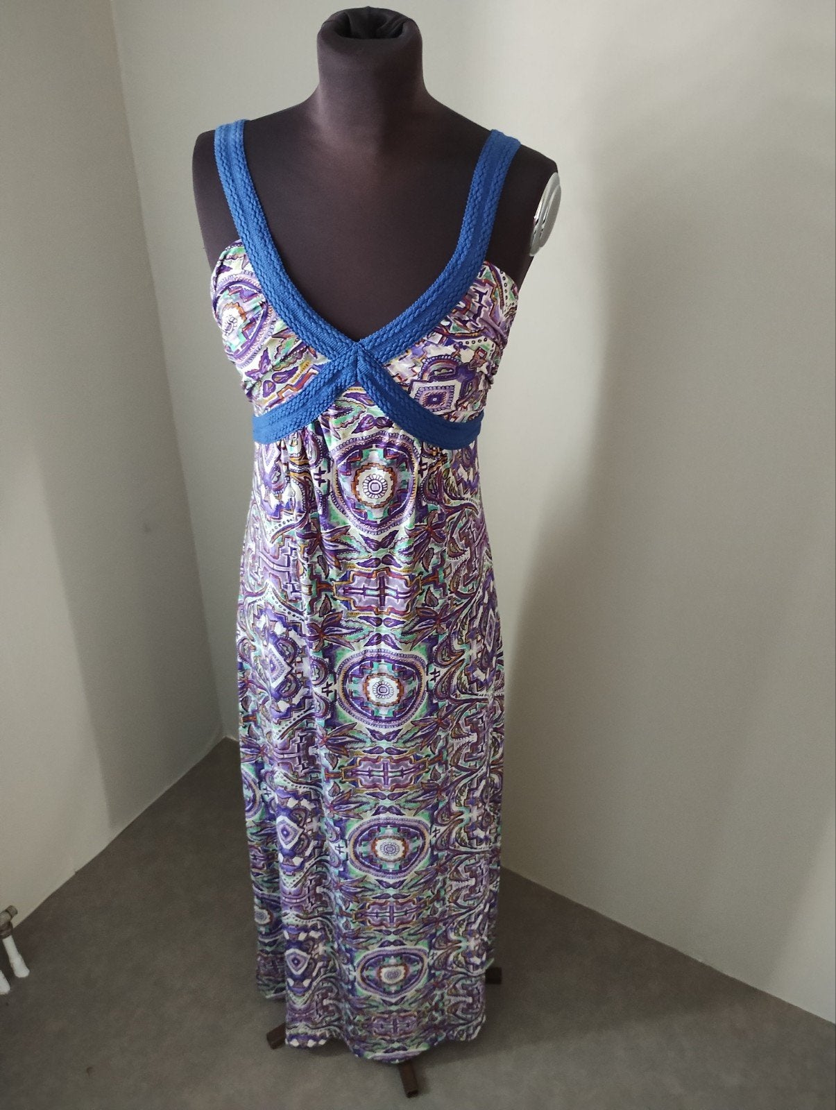Zomer Jurk Maicazz Maat 40, Blauw, Ophalen of Verzenden, Maat 34 (XS) of kleiner, Onder de knie