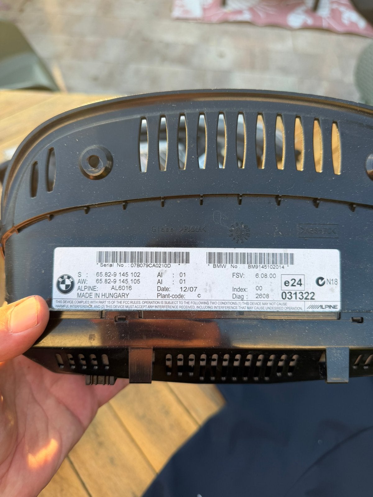 BMW E90 E91 E92 E93 8.8 inch iDrive CCC navigatiescherm 6582, Auto diversen, Ophalen of Verzenden, Gebruikt