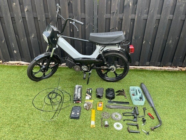 Tomos brommer project met diverse nieuwe onderdelen, Ophalen, Gebruikt, Quadro, 50 cc
