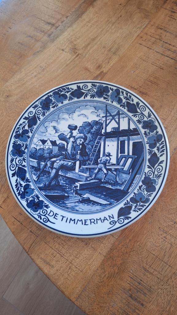 Wandbord de timmerman, Antiek en Kunst, Ophalen of Verzenden