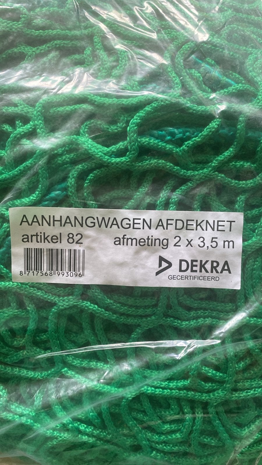 Nieuw Aanhangwagen Afdeknet 2 x 3,5 m DEKRA Gecertificeerd, Ophalen of Verzenden, Nieuw
