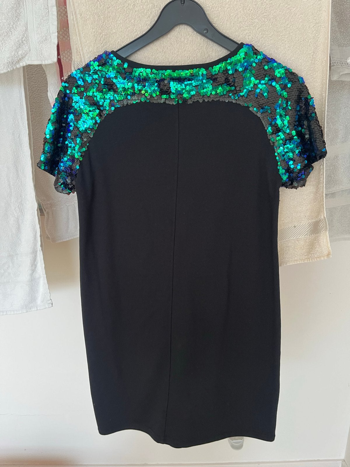 Pola Paradis jurk met pailletten - Maat XS, Kleding | Dames, Zwart, Ophalen of Verzenden, Zo goed als nieuw, Maat 34 (XS) of kleiner