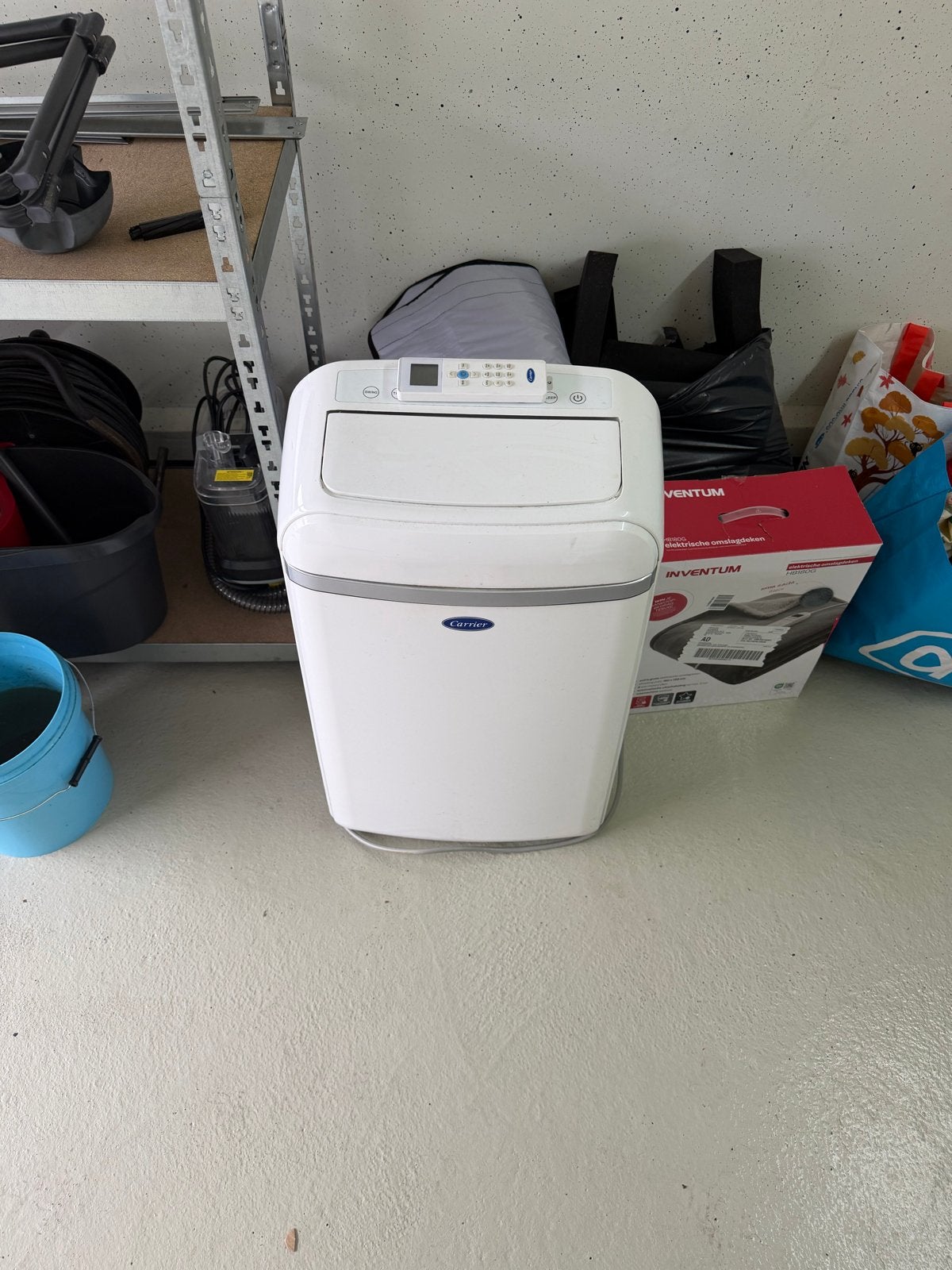 Carrier Mobiele Airco 3.5kW met afvoerbuis en accessoires, Ophalen, Gebruikt, 3 snelheden of meer, Koelen en Ontvochtigen