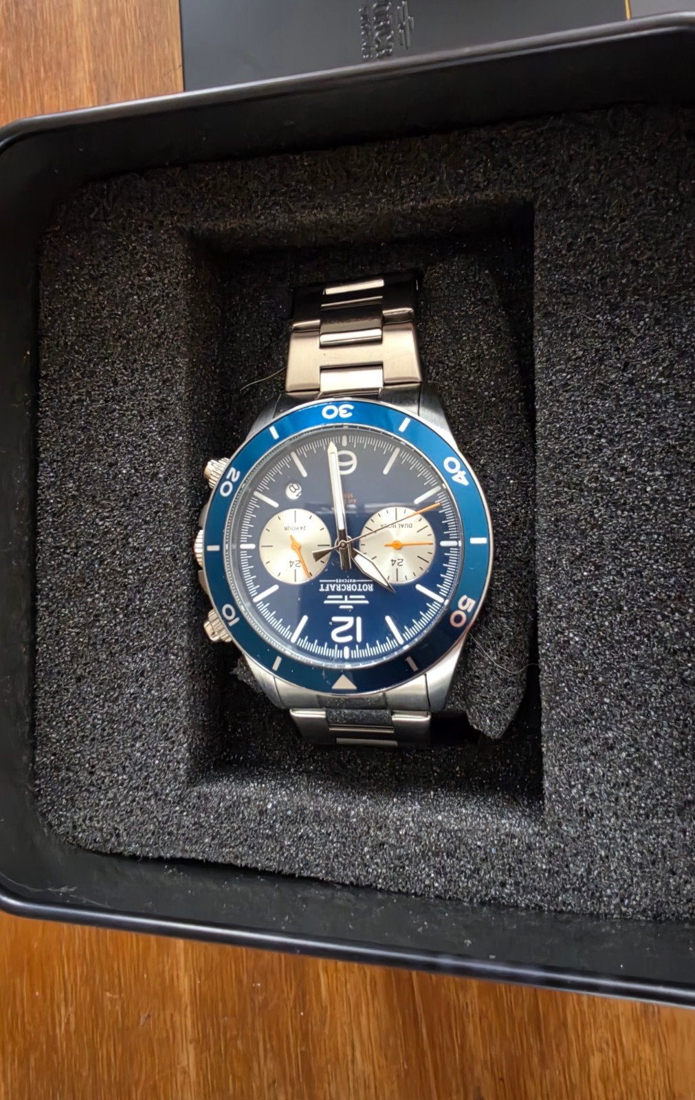 Rotorcraft horloge - Zo goed als nieuw, Overige merken, Staal, Staal, Polshorloge