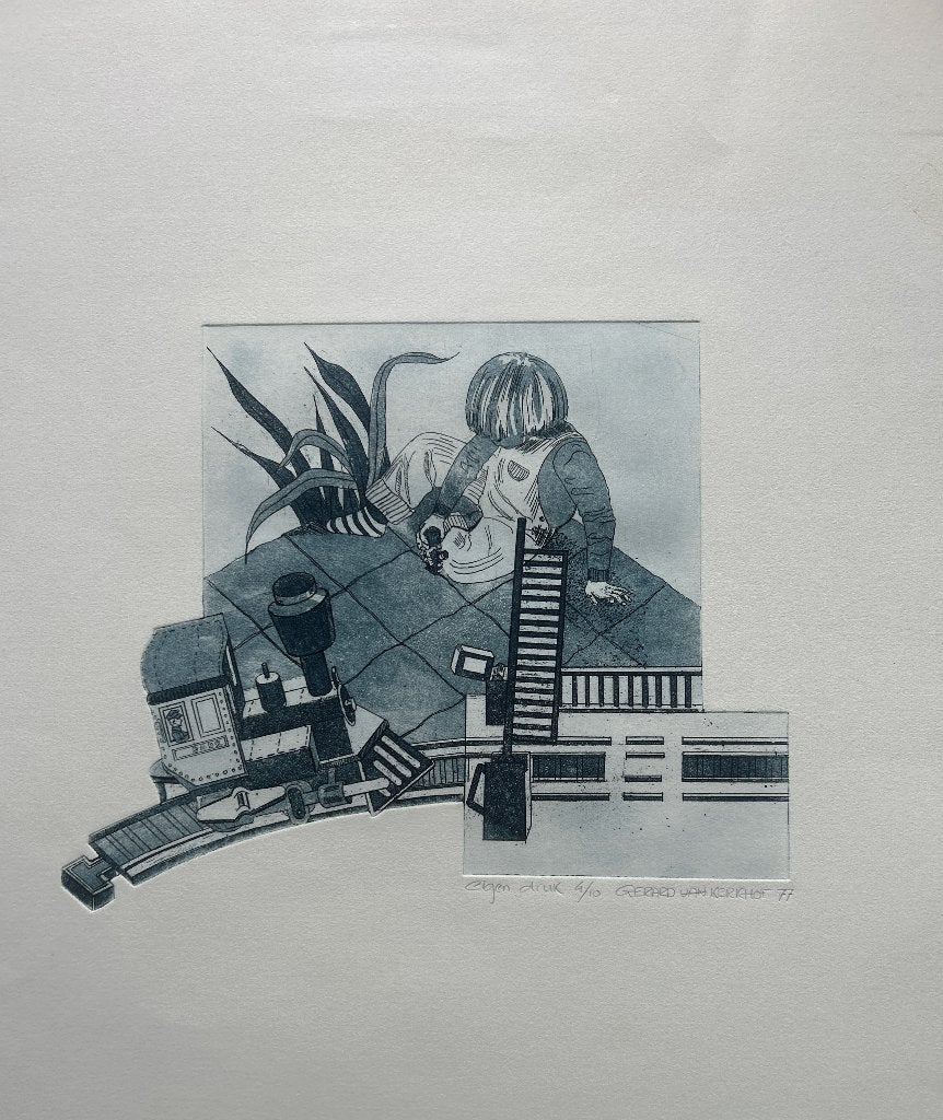 Ets Gerard van Kerkhof Zomeropruiming, Antiek en Kunst, Kunst | Litho's en Zeefdrukken, Verzenden