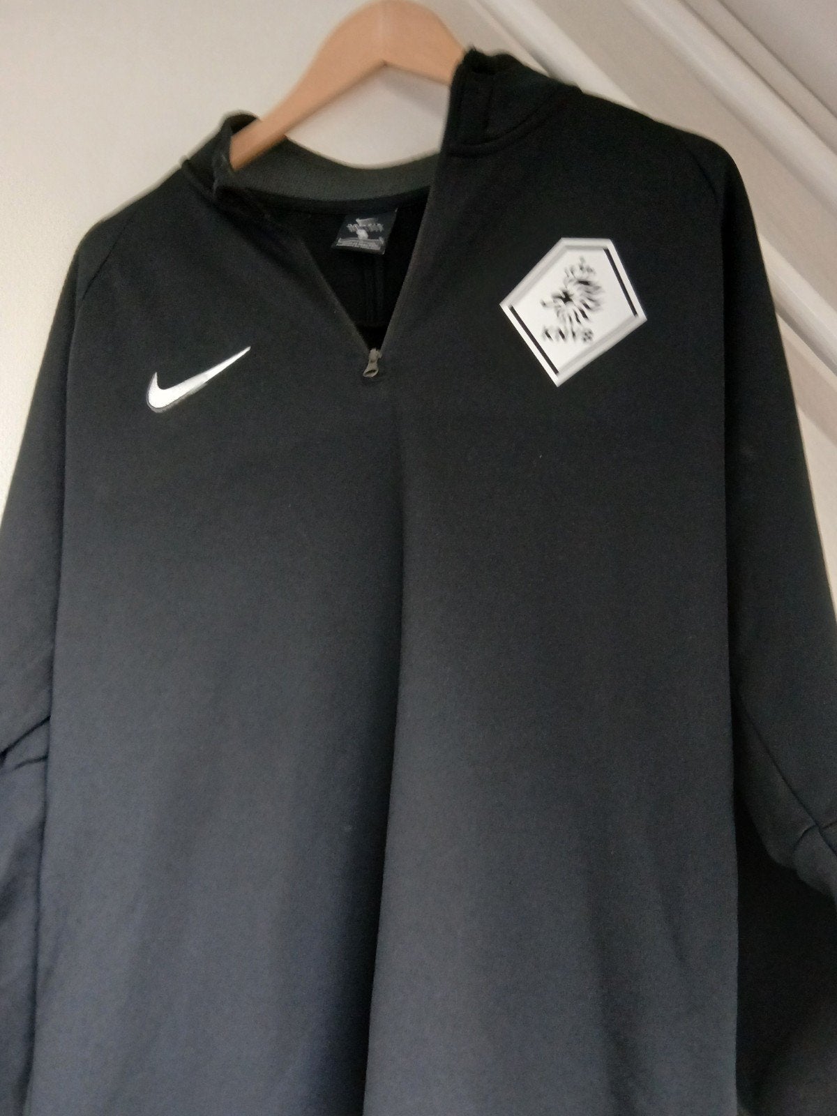 KNVB trainings sweater, Maat 52/54 (L), Zwart, Nike, Ophalen of Verzenden