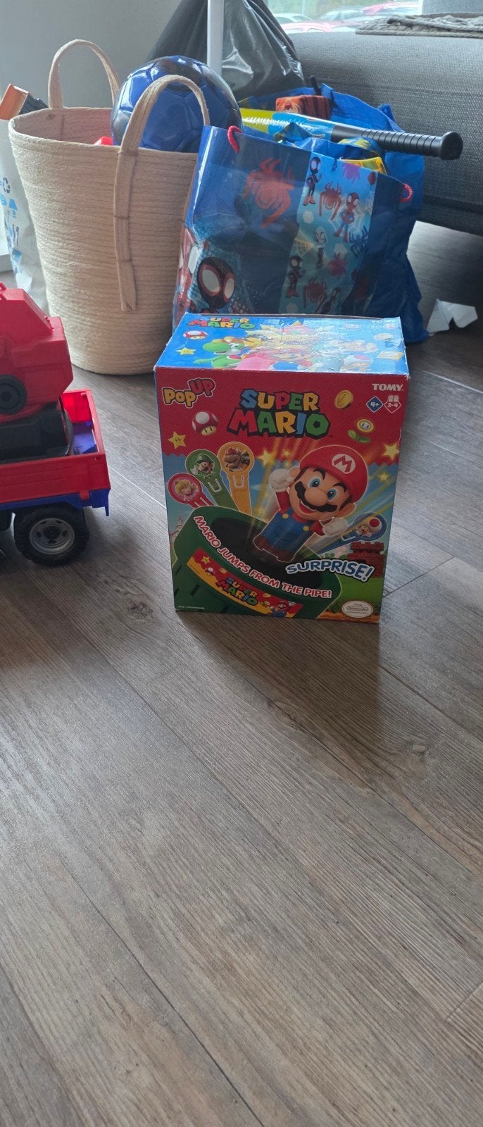 Pop Up Super Mario spel - Tomy, Ophalen of Verzenden, Zo goed als nieuw, Jongen of Meisje