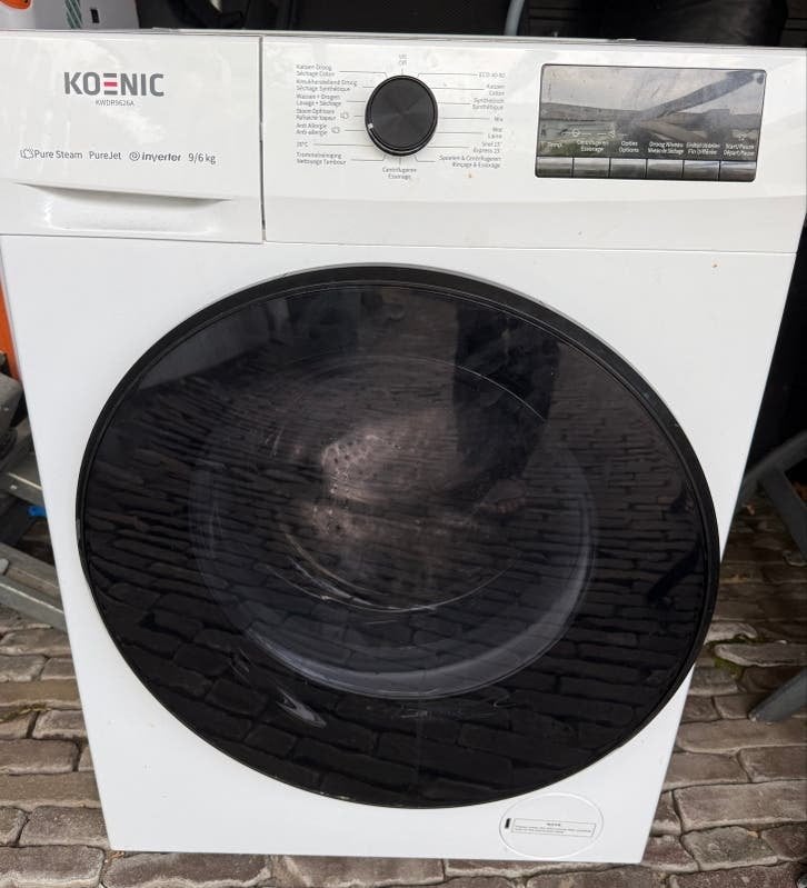 Koenic KWDR9626a Wasmachine met droogfunctie - Z.G.A.N., Witgoed en Apparatuur, Wasmachines, 8 tot 10 kg, Ophalen, Gebruikt, Voorlader