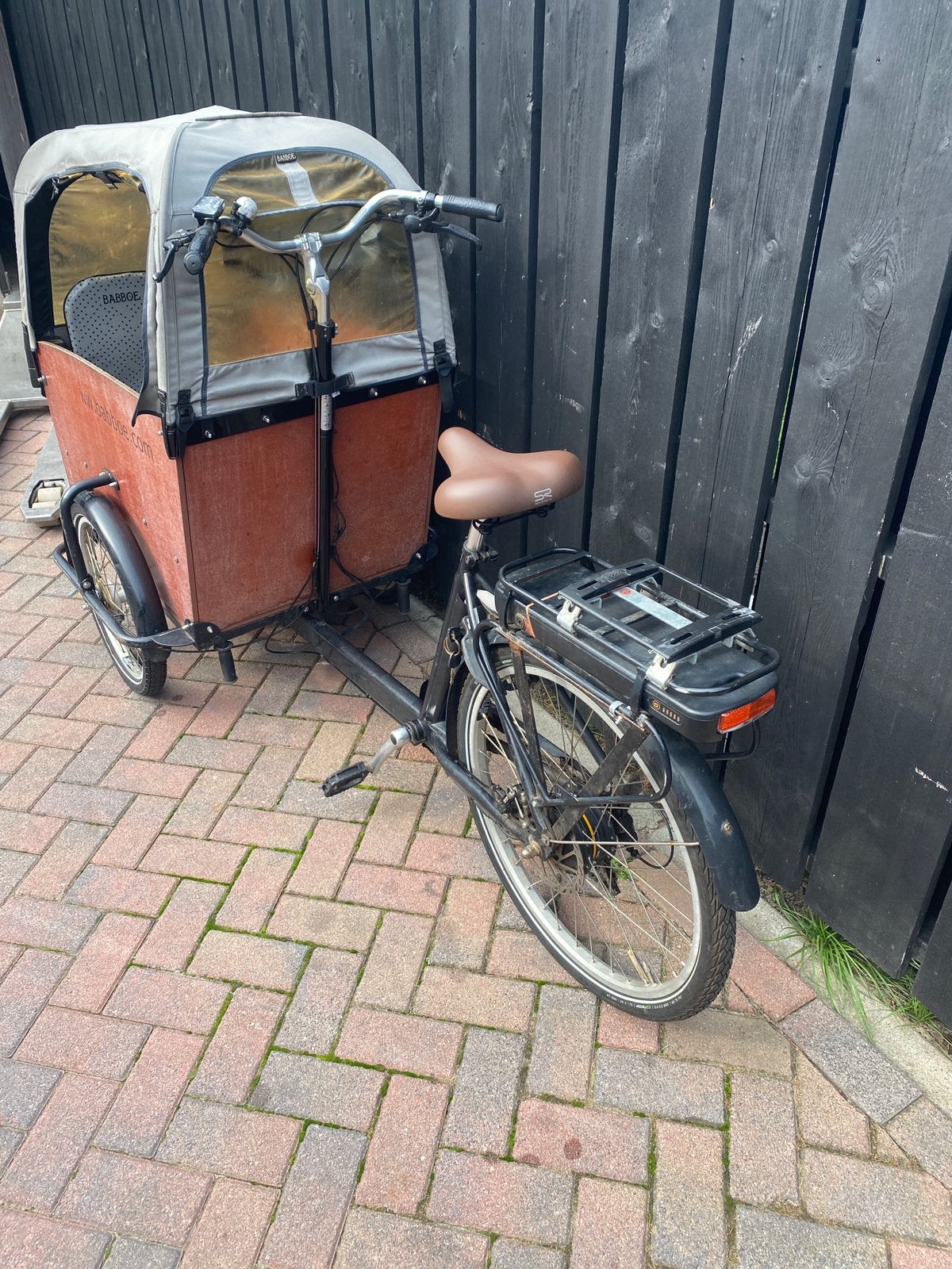 Babboe big bakfiets elektrisch, Fietsen en Brommers, Fietsen | Bakfietsen, Ophalen, Gebruikt