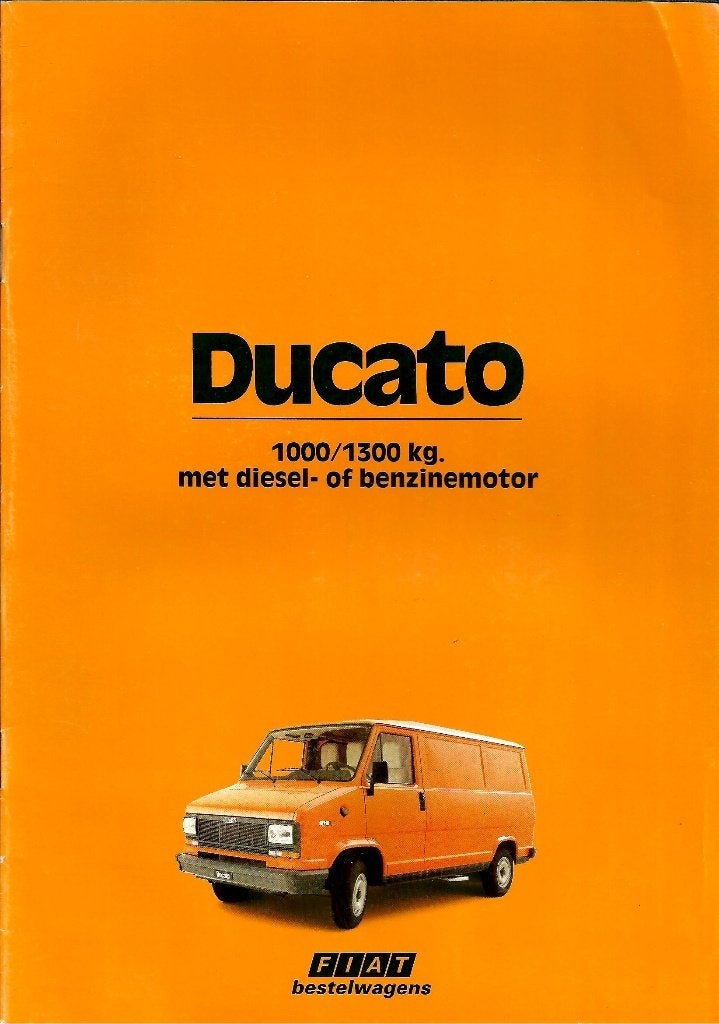 Folder Fiat Ducato 1983, Ophalen of Verzenden, Gelezen, Overige merken