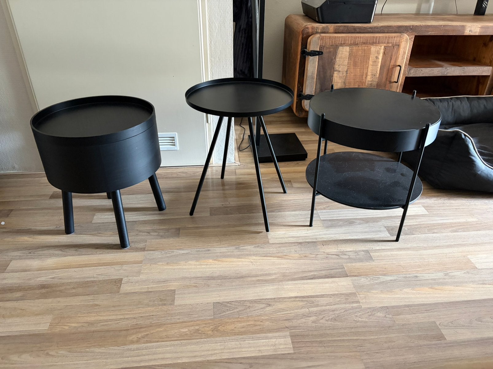 Setje salontafel Hotel chique, Ophalen, Zo goed als nieuw, Rond, 50 tot 100 cm