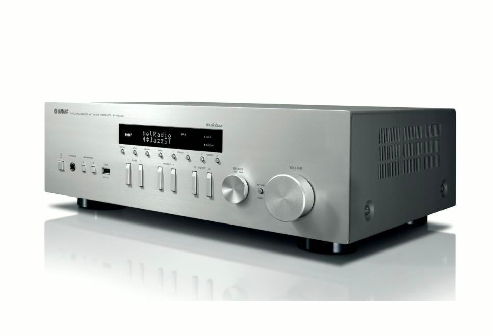 Yamaha R-N402D Netwerk Receiver - Zilver, Audio, Tv en Foto, Versterkers en Receivers, Ophalen, Yamaha, Zo goed als nieuw, 60 tot 120 watt