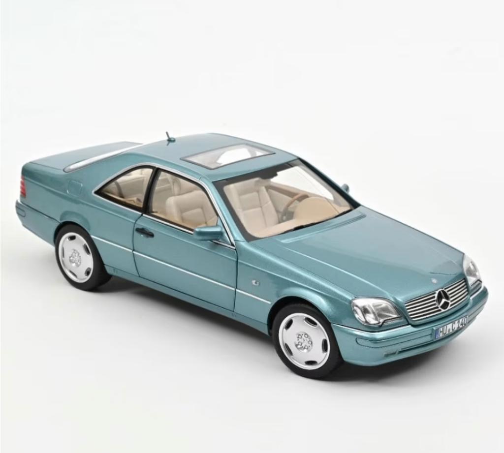 MERCEDES BENZ CL600 CUP 1997 BLAUW MET. 1/18 NOREV 183448, Hobby en Vrije tijd, Modelauto's | 1:18, Verzenden, Nieuw, Auto, Norev