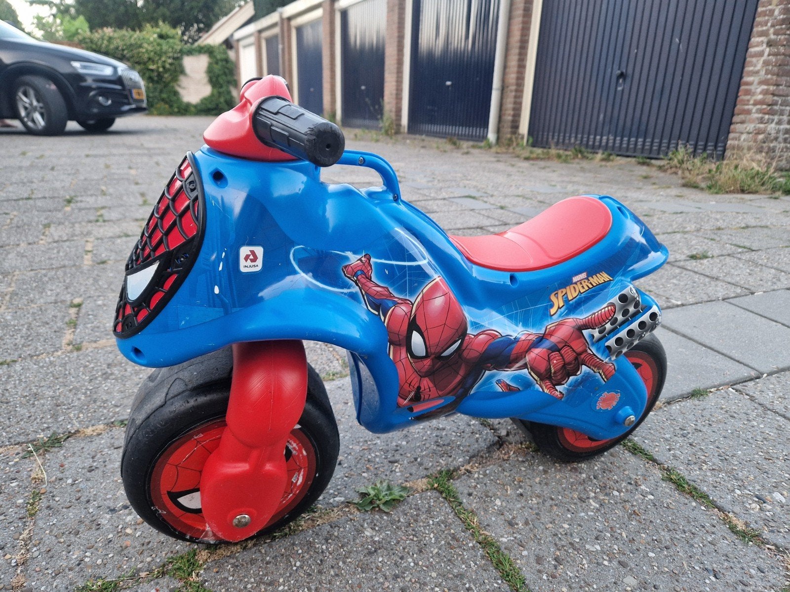 Spiderman loopmotor met gebruikerssporen, Ophalen