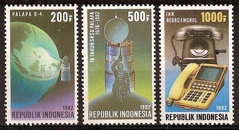 Indonesie Zonnebloem nr 1515/7 postfris 1992, Ophalen of Verzenden, Postfris, Zuidoost-Azië