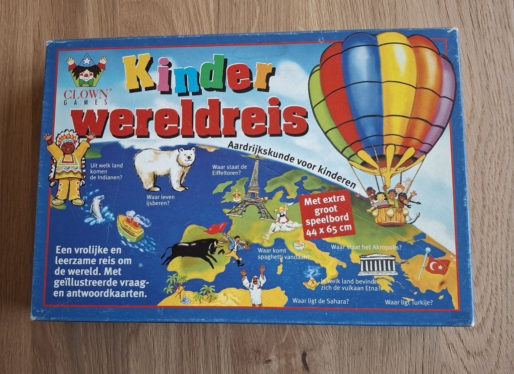 Kinder Wereldreis bordspel, Ophalen, Gebruikt, Clown Games