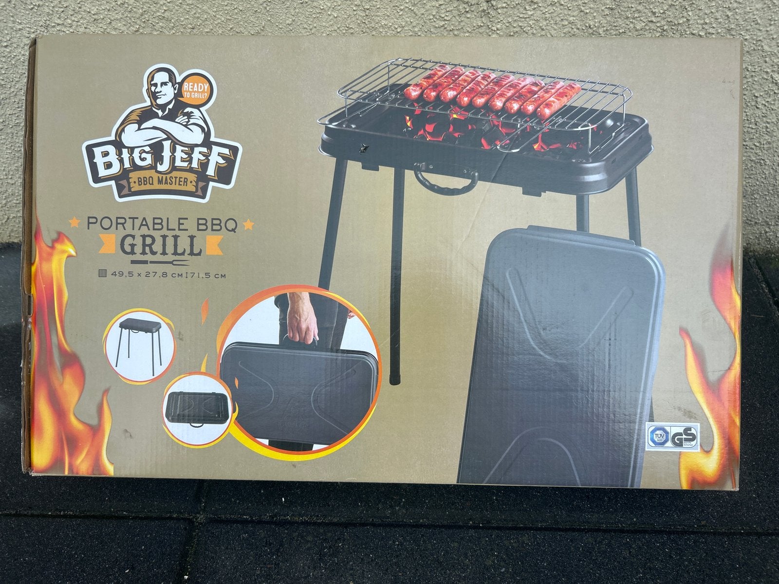 Big Jeff Portable BBQ Grill - Compact en Klaar voor Gebruik, Ophalen of Verzenden, Nieuw