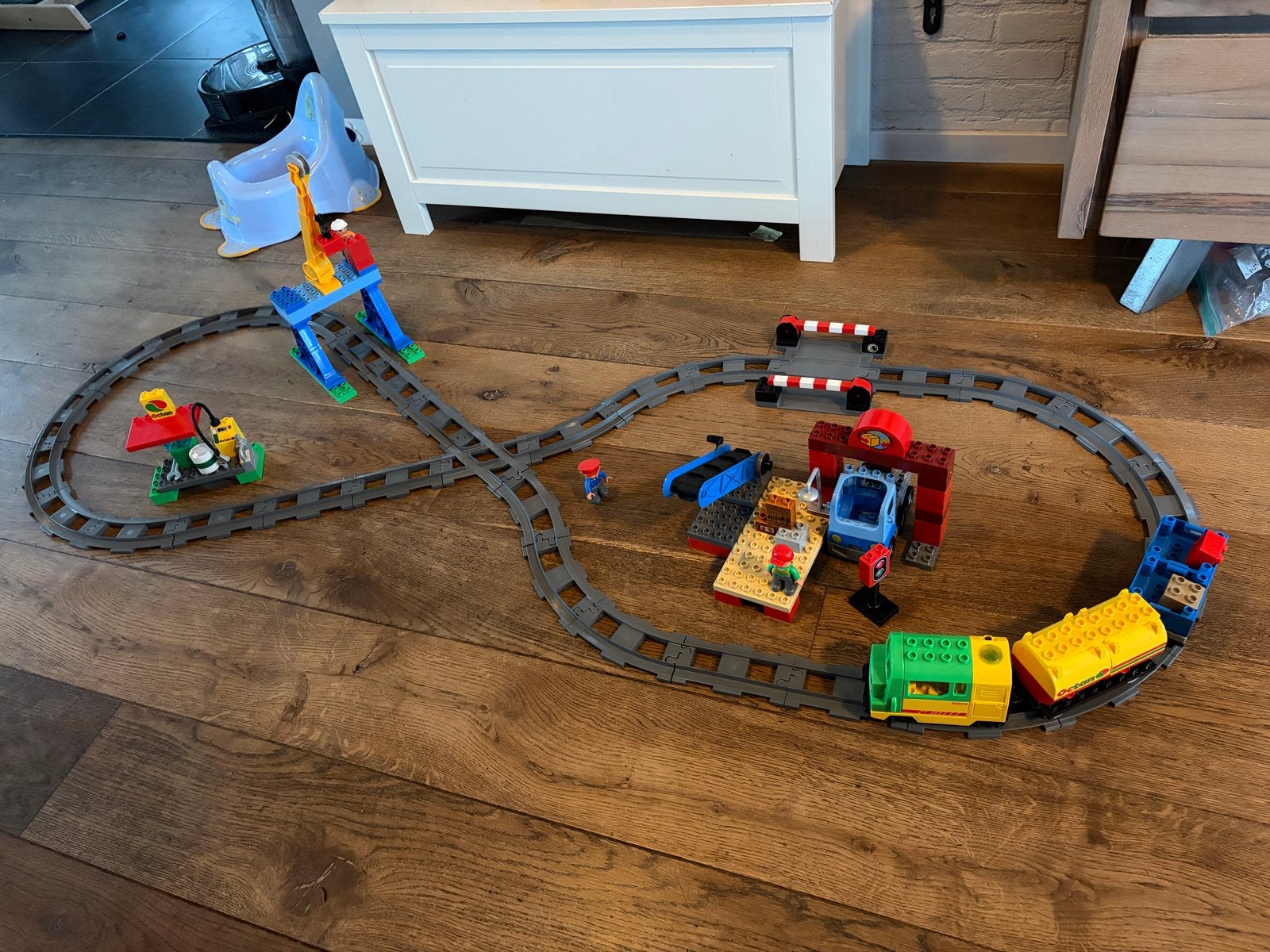 Lego Duplo 5609 luxe treinset met gereviseerde locomotief, Kinderen en Baby's, Speelgoed | Duplo en Lego, Ophalen, Gebruikt, Overige thema's