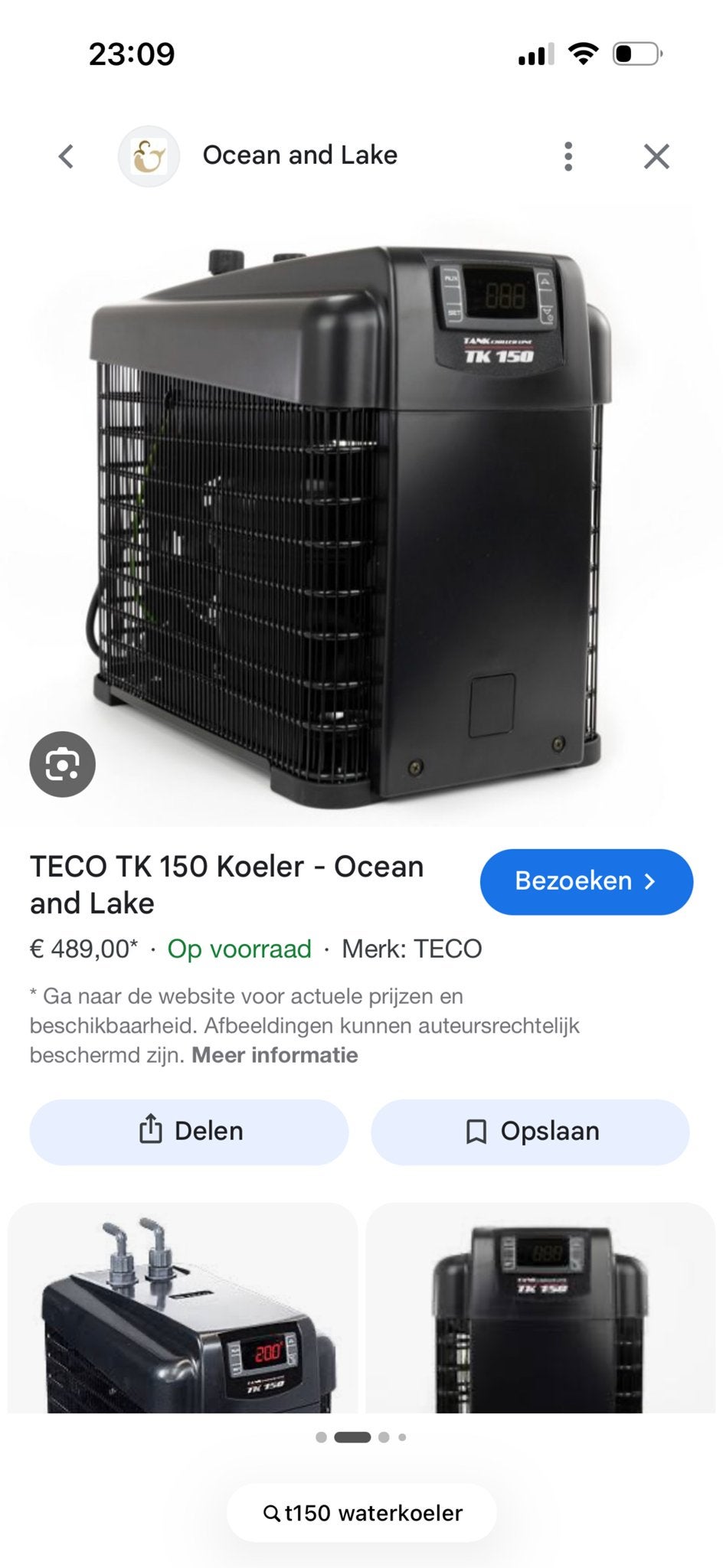 Teco waterkoeling, Ophalen of Verzenden