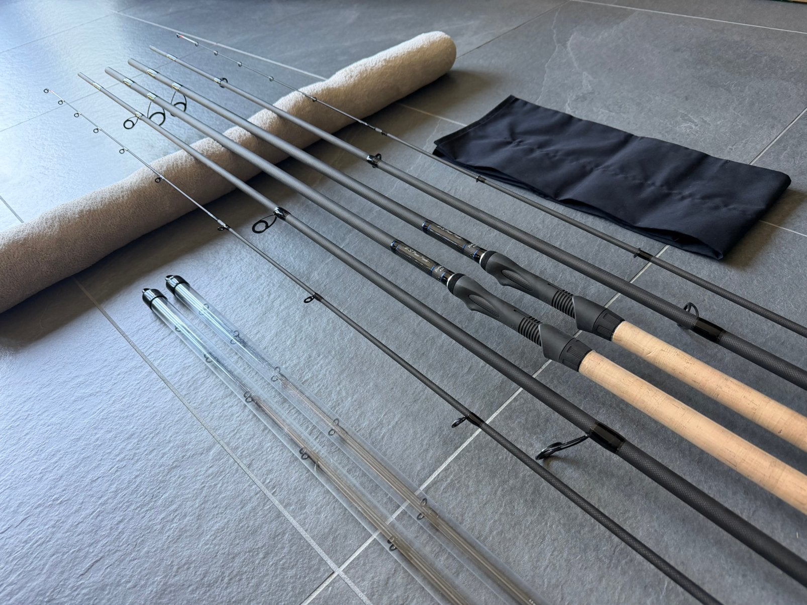 2 x Free Spirit Hi-S Power Feeder Distance driedelig 420cm, Watersport en Boten, Hengelsport | Witvissen, Ophalen, Nieuw, Complete set