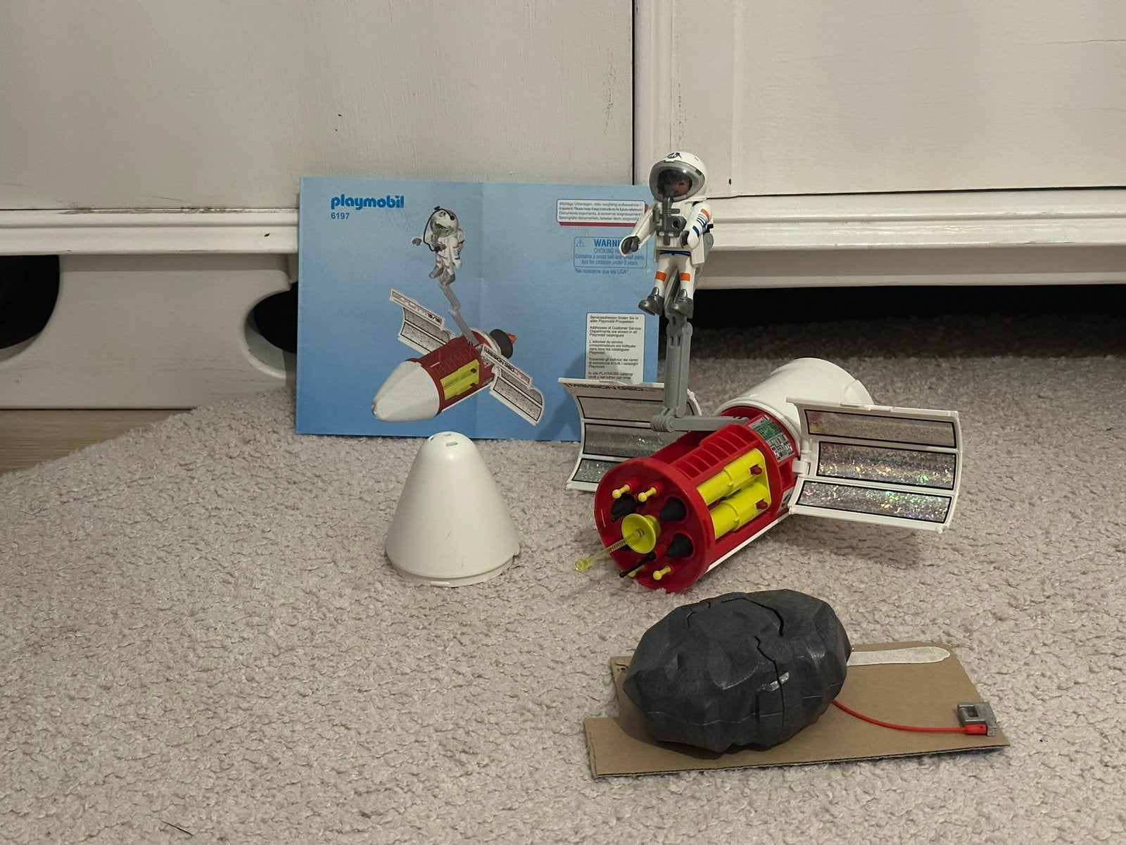 Playmobil 6197 astronaat met raket, Kinderen en Baby's, Ophalen, Complete set, Overige typen, Zo goed als nieuw