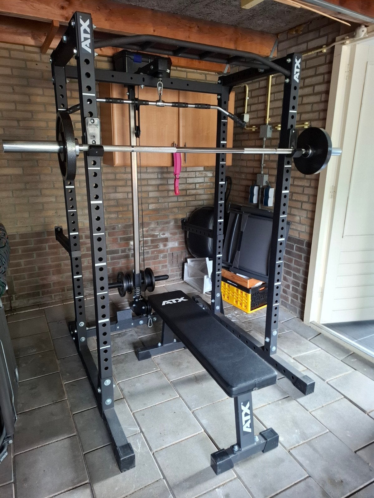 Complete Fitnessapparatuur Set voor Thuisgym, Sport en Fitness, Ophalen, Krachtstation, Benen, Zo goed als nieuw