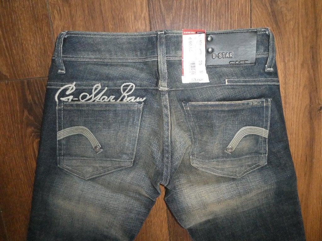 Nieuwe Gstar Girls New Reese Straight Shutter Embro 25-32, Blauw, Nieuw, Ophalen of Verzenden, W27 (confectie 34) of kleiner