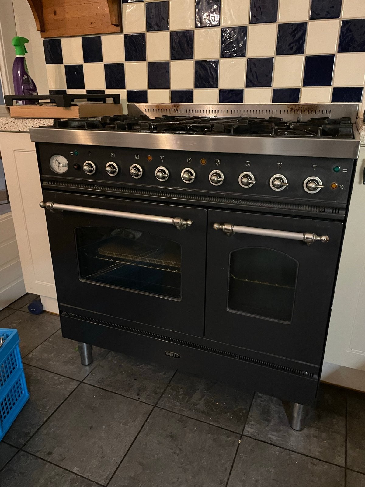 Boretti fornuis met twee ovens, Ophalen, Gebruikt, 60 cm of meer, Grill