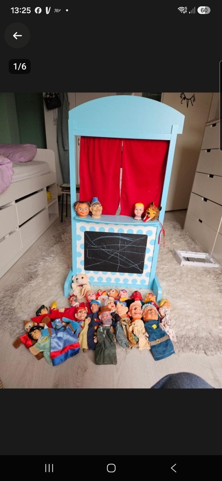 Poppenkast met veel handpoppen voor kinderen, Ophalen, Gebruikt, Overige typen