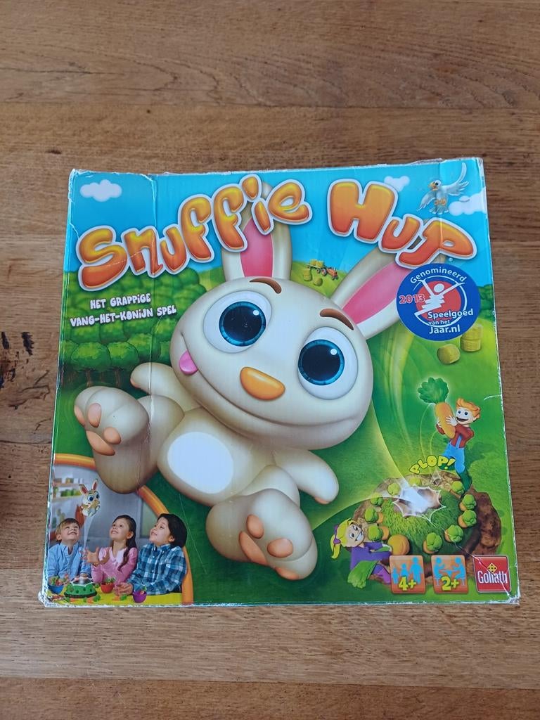 Snuffie Hup - Het grappige vang-het-konijn spel, Drie of vier spelers, Ophalen, Gebruikt, Goliath