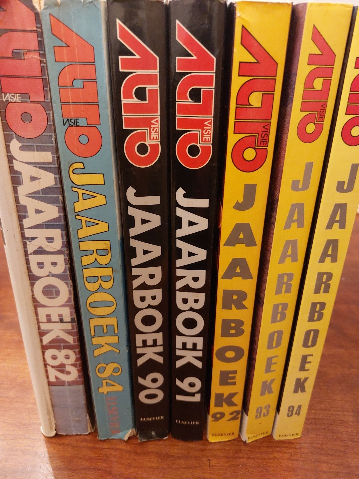 7 Auto Visie Jaarboeken 1982-1994 (diverse jaren), Boeken, Ophalen of Verzenden, Gelezen, Algemeen, Diverse auteurs