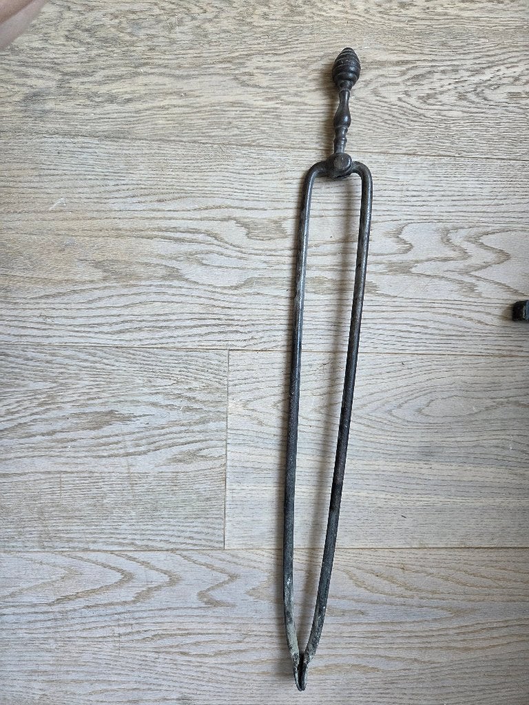 Kachel/haard poker tang 60 cm, Huis en Inrichting, Haarden, Ophalen, Gebruikt, Vrijstaande haard, Houthaard