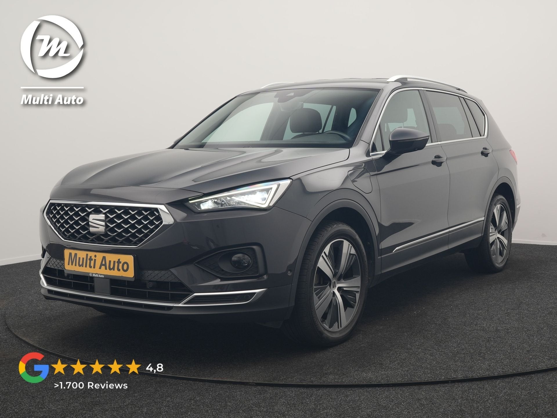 SEAT Tarraco 1.4 TSI e-Hybrid Xcellence PHEV 245pk Dealer O., Auto's, Seat, Zwart, 4 cilinders, Hybride Elektrisch/Benzine, SUV of Terreinwagen