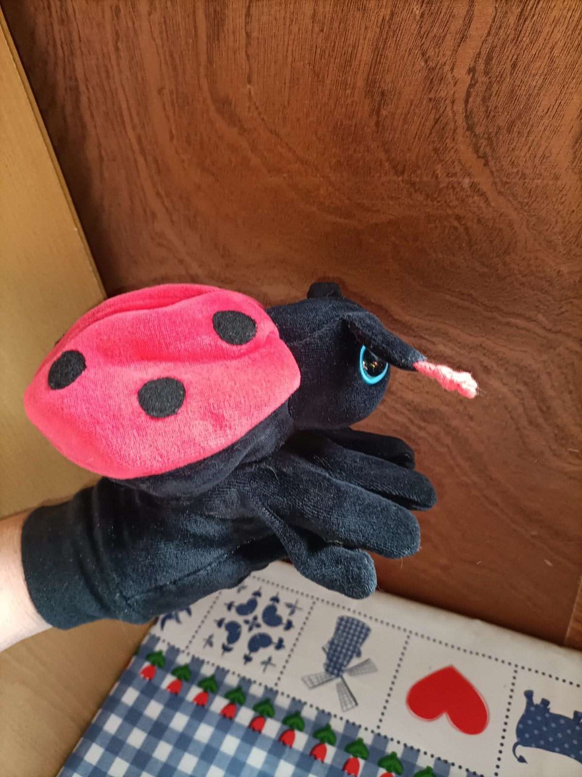 Lieveheersbeestje 🐞 handpop, Ophalen of Verzenden, Zo goed als nieuw, Overige typen