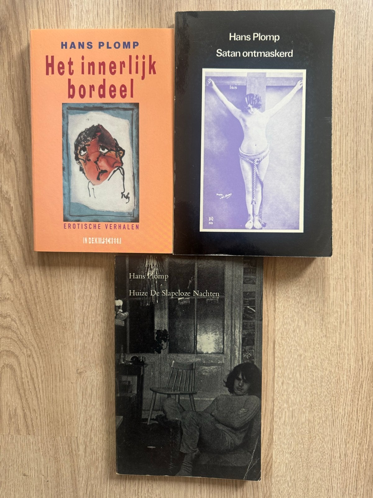 Hans Plomp Boeken: Het Innerlijk Bordeel, Satan Ontmaskerd,, Boeken, Ophalen of Verzenden, Gelezen, Nederland