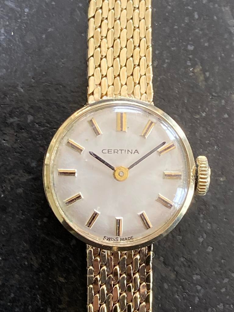 CERTINA gouden dameshorloge - Elegant en Tijdloos, Sieraden, Tassen en Uiterlijk, Horloges | Dames, Overige merken, Polshorloge