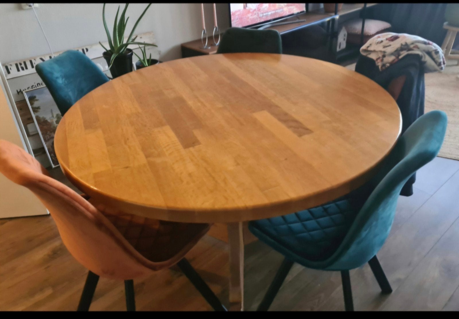 Antieke massieve eiken eettafel, Ophalen