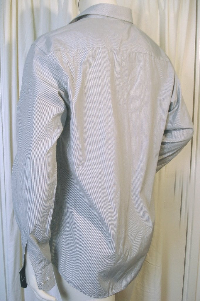 BOSS HUGO BOSS 🧐overhemd met fijne streep mt 2XL, Verzenden, Zo goed als nieuw, Overige halswijdtes, Grijs