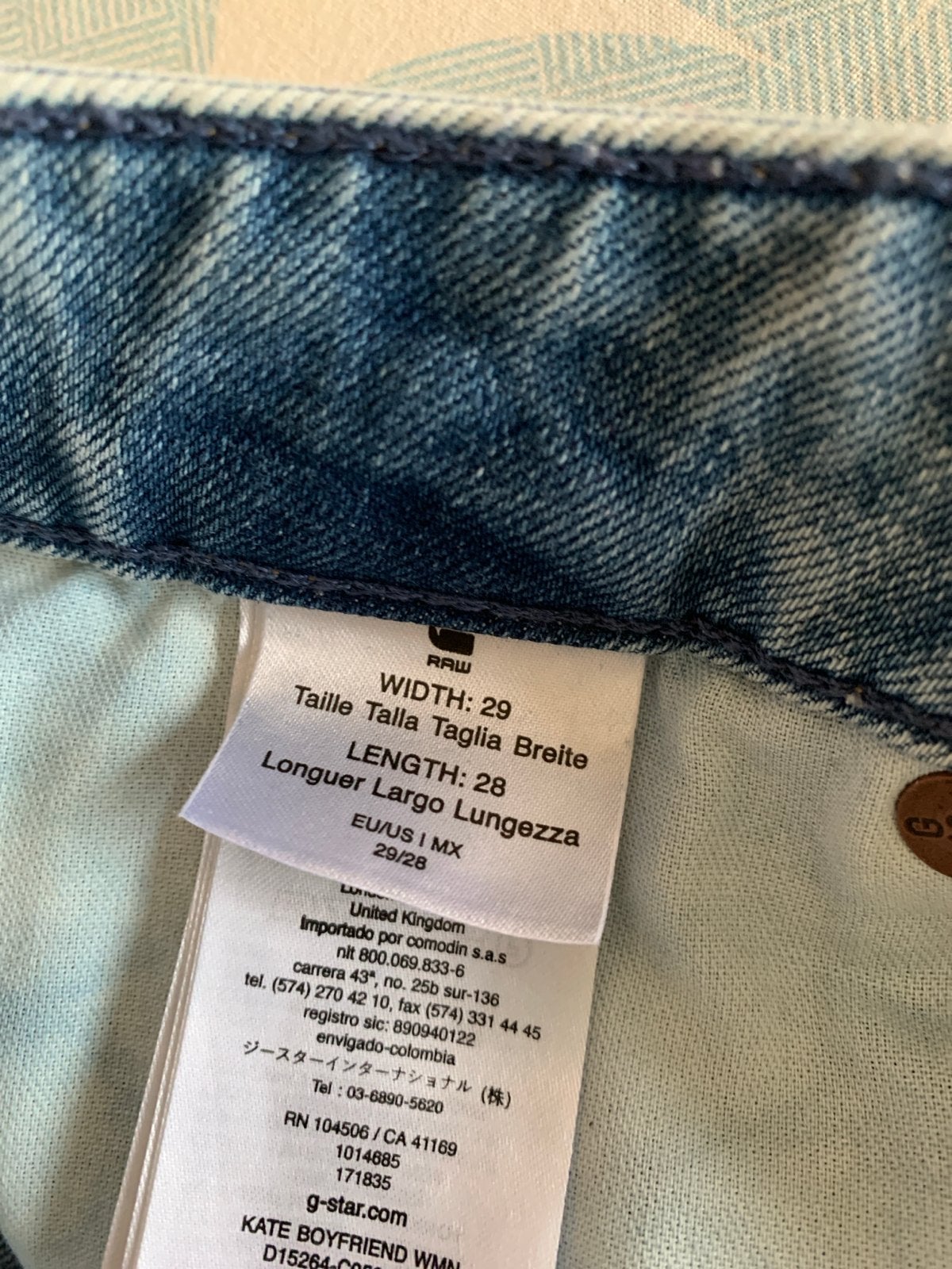 G-Star RAW Kate Boyfriend Jeans - Zo goed als nieuw, Ophalen of Verzenden, Zo goed als nieuw, Blauw, W28 - W29 (confectie 36)