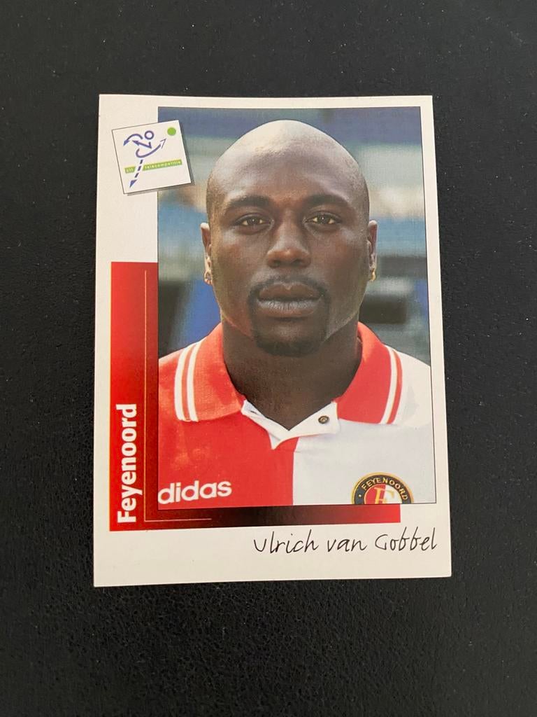 Ulrich van Gobbel - Feyenoord - Panini Voetbal 96, Ophalen of Verzenden, Zo goed als nieuw, Feyenoord, Poster, Plaatje of Sticker