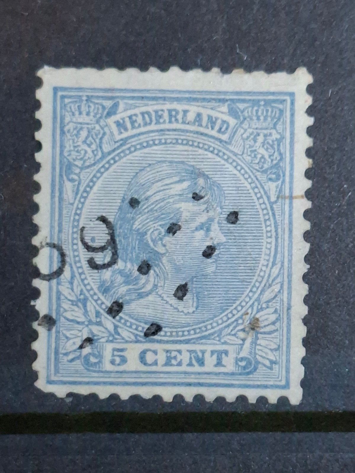 Puntstempel zegel nr 69 De Lemmer nvph nr 35, Postzegels en Munten, Postzegels | Nederland, Ophalen of Verzenden