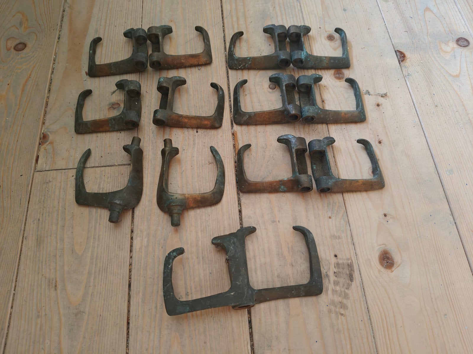 Messing dollen tbv roeiboot, Ophalen of Verzenden