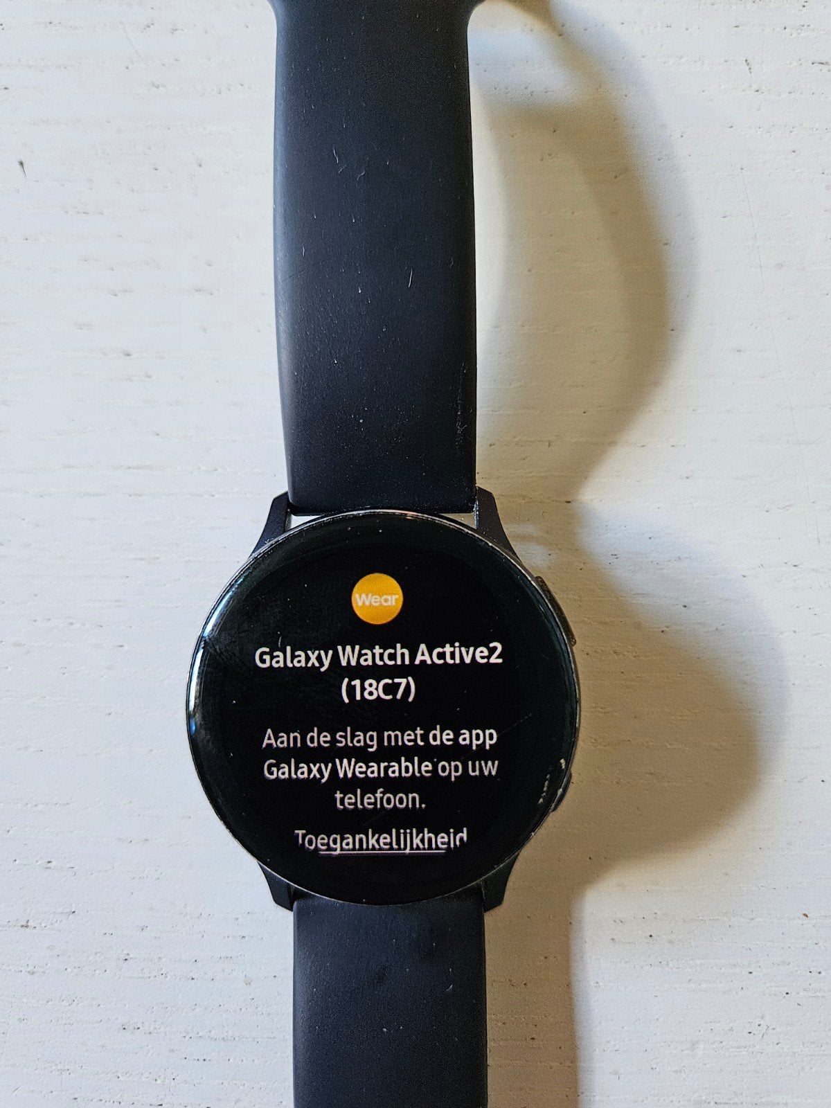 Samsung Galaxy Watch Active 2 - Gebruikt, Gebruikt, Zwart, Samsung ⌚️, Ophalen of Verzenden